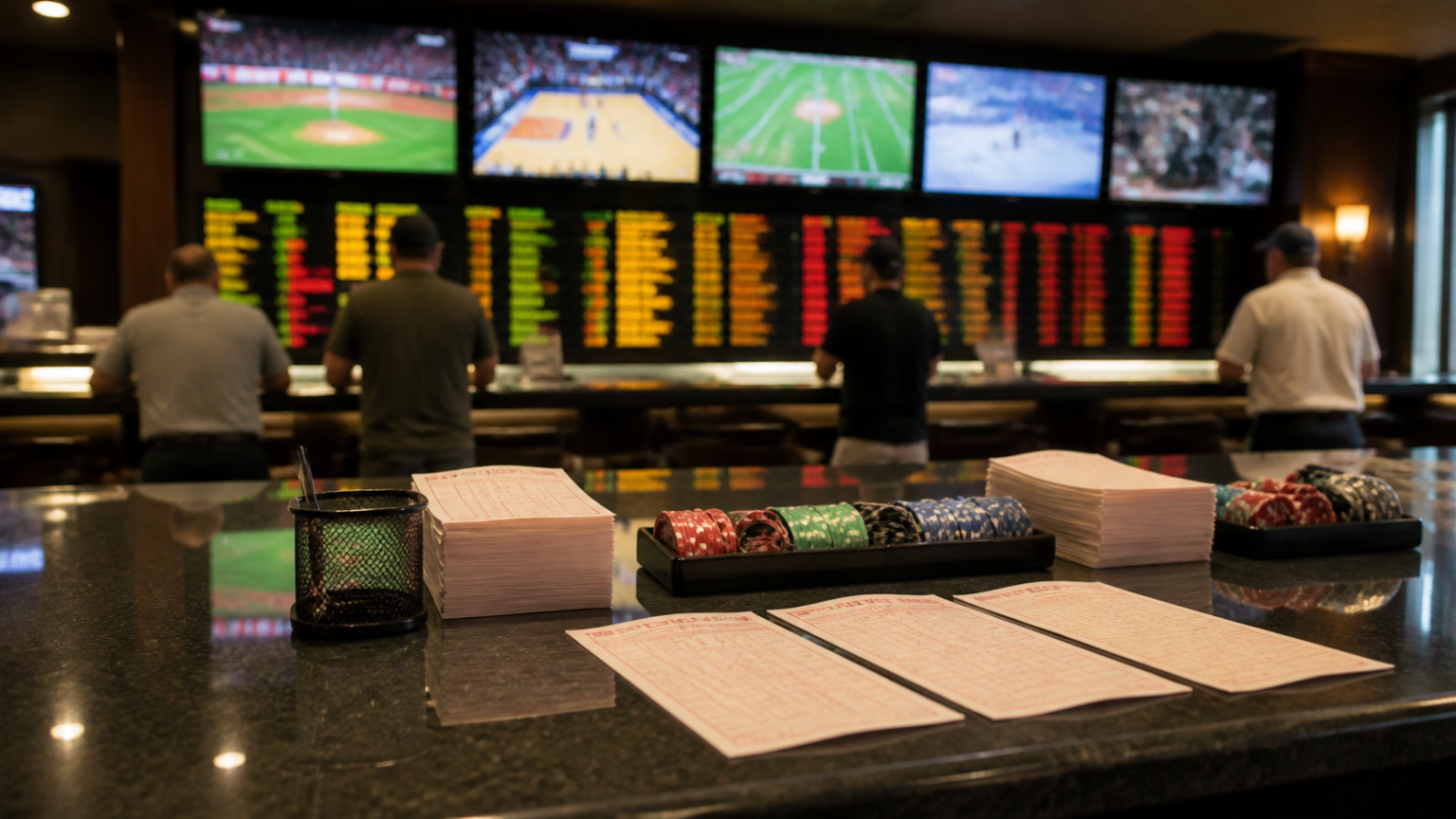 How to Evaluate Betting Sites for Safer Play Casino betting counter with slips and chips
