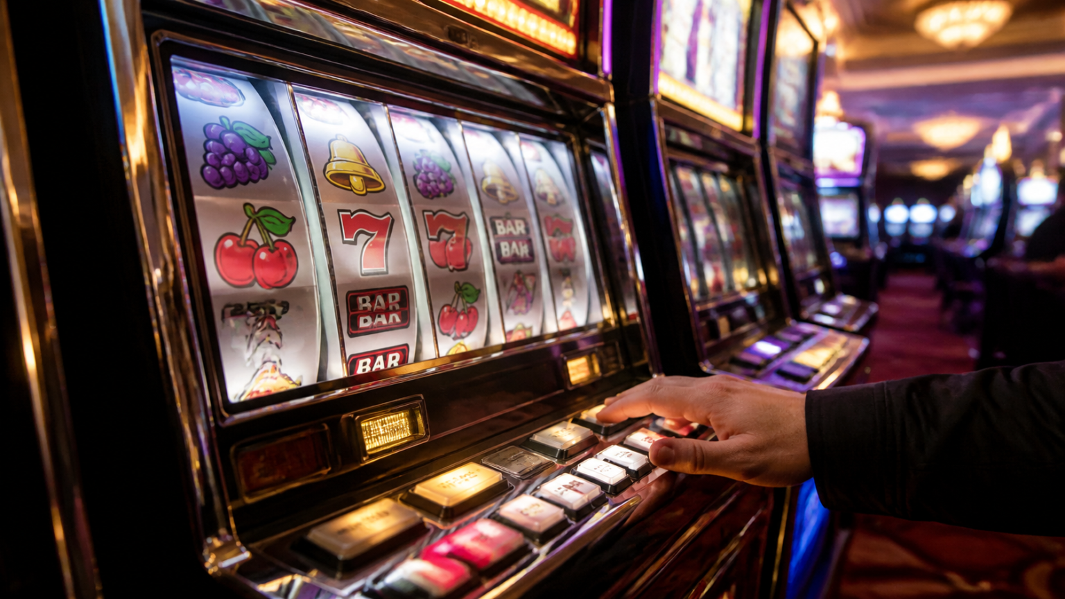 Panduan Memilih situs rekomendasi google untuk slot gacor Mesin slot di kasino dengan lampu menyala